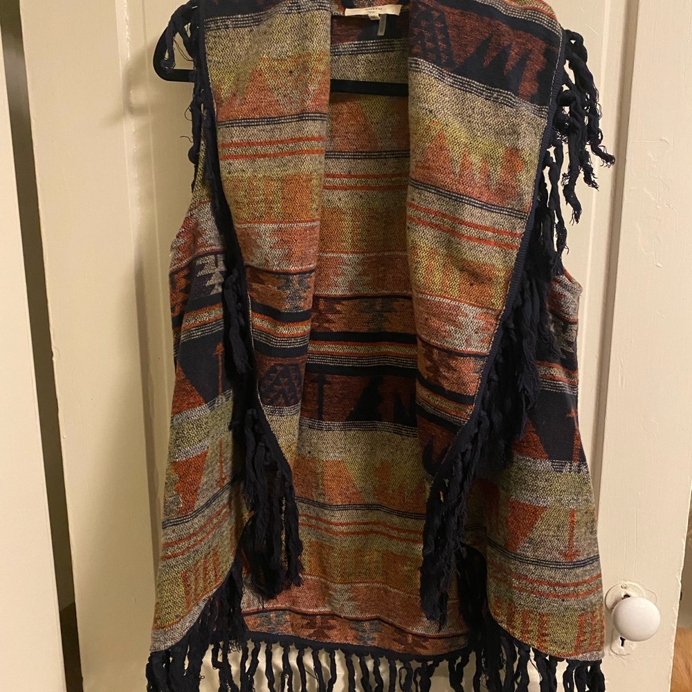 Entro Multicolor Patterned Vest